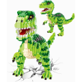 Miniatyrbilde 5 av 5: 1457 Micro Building Bricks Set for Toys, Mini Dinosaur Bricks, Building Blocks, Building Blocks, Reusable (Velociraptor)