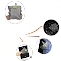 Miniatyrbillede 3 af 3: 5 stk. Shoppping Bag Eco-venlige Foldbare Opbevaringsposer Genbrug Håndtaske Trave Lilla