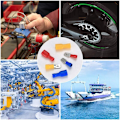 Miniatyrbild 5 av 5: (Röd, Gul, Blå, 150 Delar) - Krympkabelsko-set, Elektriskt Terminalsortiment, Isolerade Krympterminaler, Elektrisk Snabbkontakt C