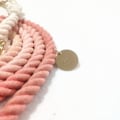 Miniatyrbilde 3 av 3: Dobbelt-ended multifunksjonell crossbody hundebånd gradient håndvevd kjæledyr bånd