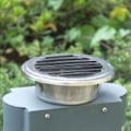 Miniatyrbild 3 av 5: Rostfri rund ventilation, ventilationsgaller med fläns för att upprätthålla luftflöde för badrum, kontor -