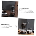 Miniatyrbillede 4 af 5: Manuel kværn kaffebønner manuel espressokværn manuel espressokværn kaffeespresso rustfrit stål kværn møtrik rejse håndkværn glas