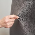 Miniatyrbild 3 av 5: Matstolsöverdrag i Sammet, Stretchbar Stolöverdrag för Inomhus, Grå, 4-pack, Sitskydd, Passar för Vardagsrum, Kontor, Bankett