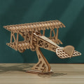 Miniatyrbild 4 av 4: 3D-pussel flygplan i trä, modellbygge för vuxna att bygga, heminredning julklapp idé TG301