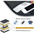Miniatyrbild 4 av 5: Signal Blocking Bag, [2 Pack] GPS RFID Faraday Bag Shield Cage Holster Wallet Protective Case for Mobile Phone Privacy Protection and for Car Key, A