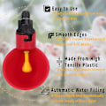 Miniatyrbillede 2 af 4: Fjerkræfoderautomater Kit, Pilipane 10 stk. DIY Kyllingevandautomat, Kyllingefoderautomat, Vandværktøjsbur Tilbehør Ingen Lækage, til Fjerkræfoderautomat
