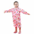 Miniatyrbilde 2 av 5: Regnfrakk Barn Hette Regnpytt Sett Regnponcho Regnfrakk Jumpsuit En Del Lett Bærbar Vanntett Regnfrakk Jakke S(S)