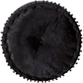 Miniatyrbillede 3 af 5: Rund Puf Velour 40x20 cm Antracit