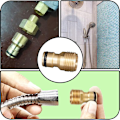 Miniatyrbillede 4 af 4: Sæt med 2 vandingsrørfittings - Vandingsrørforbindelse - 1/2 \"rørfitting - Udvendigt gevind G1/2 - Til vandhane og haveslange