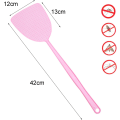 Miniatyrbild 3 av 5: (Blå+Grön+Rosa) Flugsmälla, 3 Enheter Manuell Skadedjursbekämpning, Flexibel Flugsmälla, Hållbart 42cm Handtag, Kökshjälp