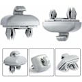 Miniatyrbillede 5 af 5: 2 stk. clips til bilvisir, solskærmskrog til bil, til Audi A1, A3, A4, A5, Q3, Q5 (8e0, 857, 562) A7, B6, B7, B8, S4, S5, Grå