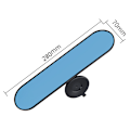 Miniatyrbild 2 av 4: Vit inredning bilbackspegel, sugkopp inredning backspegel, universell bilbackspegel, 360° panoramisk justerbar bilbackspegel