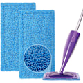 Miniatyrbilde 1 av 5: Absorberende erstatningsdeksler kompatible med Swiffer Wet Spray Mop Mikrofibermoppdeksler for våte og tørre mopper (2)