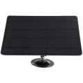 Miniatyrbilde 3 av 5: Mikrousb solcellepanel 10W 5V 2000mAh 360 graders rotasjon Vanntett veggmontert monokrystallinsk silisium solcelleplate for USB-kamera, modell: Svart