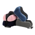 Miniatyrbillede 5 af 5: Grå rejsepude, Memory Foam rejsepude, ergonomisk rejsepude til fly og tog