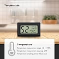 Miniatyrbillede 4 af 5: 6 stk Mini Digital LCD Termometer Hygrometer Temperatur Luftfugtighed -50~70℃ 10%~99% RH Bærbar Termometer Thermo Hygrometer Indikator til Kontor Kit
