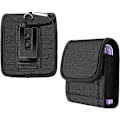 Miniatyrbillede 1 af 4: Beskyttelsesetui til mobiltelefon med bælteclips til Samsung Galaxy Z Flip/Z Flip 5G/Z Flip 3 5G (Oxford canvas)