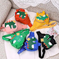 Miniatyrbillede 5 af 5: Børns Dinosaur Crossbody Taske (Sort), Sød Letvægts Anti-Tyveri Mini Brysttaske Skuldertaske Messenger Taske Drenge Piger Børn