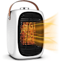Miniatyrbillede 1 af 5: Energibesparende og støjsvag varmeblæser 800w/1300w to effektniveauer multifunktionel stue energibesparende keramisk hvid