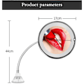 Pikkukuva 3 / 5: LED-meikkipeili, suurentava joustava peili LED-valaistuksella 10x, vahva imukuppi, meikkipeilin valaistus, meikkipeili