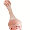 Miniatyrbilde 1 av 2: Nude parykkhette for langt hår, mesh parykkhette for kvinner, hårnett for parykker, 2 stk