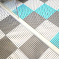 Miniatyrbillede 5 af 5: Antiskrid PVC-flise til gulv - 6 stk., grå