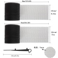 Miniatyrbillede 2 af 5: Bredde 16cm * længde 6m (15stk søm) International tagrenderbeskyttelsespudse med clips gitterdækselblad tagrenderbeskyttelsesblad fiskebladstop