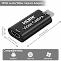 Pikkukuva 4 / 5: Ääni- ja videokaappauskortti, 1080p HDMI-USB-sovitin, kannettava Plug  Play -kaappauskortti suoratoistoon, videotallennukseen tai suoraan lähetykseen