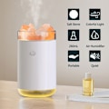 Miniatyrbild 4 av 5: Luftfuktare i kristallsalt med färgat ljus 260 ml Murdly luftfuktare med tyst USB, eteriska oljor och bärbar luftfuktare dimma