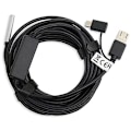 Miniatyrbilde 2 av 5: 3-i-1 USB 2.0 USB Inspeksjons Endoskopisk Inspeksjonskamera Type-C 5.5 mm med 6 integrerte justerbare LED-lys og vanntett 20 m IP67 Vanntett f