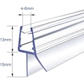 Miniatyrbild 2 av 5: Duschlist 80cm för duschdörrstätningar, PVC-tätning för duschrum, vattentätt skydd, för 4-6mm glas