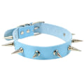 Miniatyrbild 4 av 5: Smycken Choker Halsband, 5 st Legering Äkta Läder Äkta Svart Choker Halsband, Unisex PU Läder Punk Gotisk Nitar Nitar Justerbar Halskedja