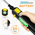 Miniatyrbillede 3 af 5: Elektrisk havesprøjte, multifunktionel effektiv skuldersprøjte, USB, udtrækkelig stang til rengøring, 5L hvid