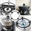 Miniatyrbilde 4 av 4: 1 stk Wokstøtte for gass, reduserer gassforbruk for gasskomfyr, retter, wok, gassovn, gasskomfyr, retter for kaffetrakter, støtte for kaffetrakter