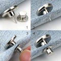 Miniatyrbillede 1 af 2: Nålfri buksknapper - justerbar hvid