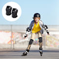 Miniatyrbild 2 av 5: Sportskyddsutrustning set 6-delad handleds- och knäskydd skateboard inline skating cykling scooter utomhusaktiviteter (svart)