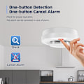 Miniatyrbild 4 av 5: Intelligent WiFi rökdetektor, brandvarnare, automatisk verifiering, Tuya-applikation, 360 graders detektering, fjärrkontroll för hem, husbil, hotell