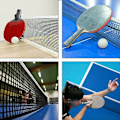Pikkukuva 5 / 5: Tennispöytä 2 kpl, ammattimainen tennispöytä, sopii tenniksen pelaamiseen sisällä ja ulkona, sopii rikkoutuneen pingispöydän verkon korvaamiseen, N