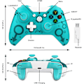 Miniatyrbillede 5 af 5: Trådløs controller til Xbox One, uden headset-stik, 2,4 GHz gamepad til Xbox One S/X PC (grøn)