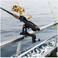 Miniatyrbilde 5 av 5: Fiske stang holder, 360 graders justerbar båt fiskestang holder med 14cm åpningsklemme Skip Chord Fix fiskestang holder for K