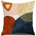 Miniatyrbild 3 av 5: Kuddfodral 45 x 45 cm Set om 4 Modern Dekor Estetisk Färgstark Abstrakt Geometrisk Minimalistisk Örngott för Soffa Heminredning (45x45cm)