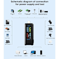 Miniatyrbild 4 av 5: USB-testare, 4,5-36V 0-5a USB C Test av strömspänningstestare voltmeter voltmeter Voltmeter Kapacitetsdetektorladdare (typ-C-port)