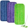 Miniatyrbillede 1 af 5: Pakke med 3 vaskbare mikrofiber udskiftningsklude til koste
