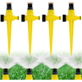 Miniatyrbillede 3 af 5: Havesprinkler, 4 stk. svingende plænesprinkler, vanding af haveplæne, automatisk vanding, sprinklervanding, sprinkler i tåge