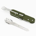 Miniatyrbillede 5 af 5: 5 i 1 rustfrit stål camping service, udendørs camping værktøjer, udendørs service, multifunktionelt foldbart service, rejseservice (2 stk.)