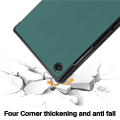 Miniatyrbilde 3 av 5: Samsung Galaxy S8 Universal Tablet Lærfutteral (Mørkegrønn) for Samsung Galaxy TAB S8 2022 modeller / S7 11 T870/T875 2020 modeller