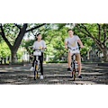 Miniatyrbillede 3 af 5: Grønne cykelforlygter og baglygter med hornfunktion, USB-opladelig cykellampe med 120 decibel højttaler