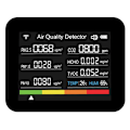 Miniatyrbild 5 av 5: Intelligent luftkvalitetsmätare TUYA WIFI 13 i 1 CO2-detektor CO2/TVOC/HCHO/PM2.5/PM1.0/PM10/Temperatur/FUKTIGHET/TIMME/DATUM/LARM/TID/KRONOMETER