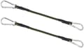 2-pack Mini Heavy Duty 30cm Bungee Cord med karbinhake för camping, bagage, resor