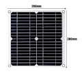 Pikkukuva 3 / 5: 12W Mono aurinkopaneeli aurinkosähkömoduuli 100A ohjain autoon asuntovaunuun kotiin puutarhaan akkulaturi - RWPanneau solaire
